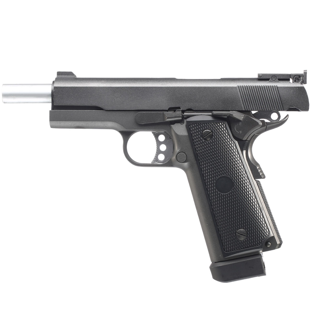 Ersatzteilset Well M1911 Hi-Capa 5.1 TAC1 Vollmetall CO2 Blowback 6mm BB grau Bild 1
