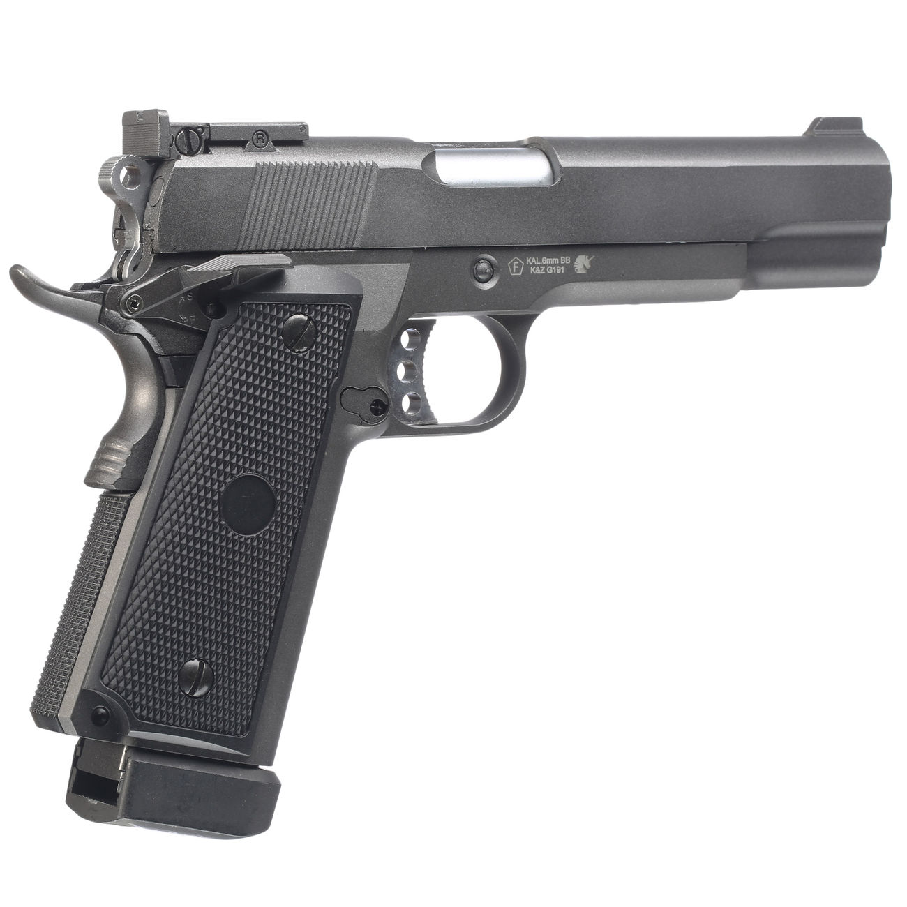 Ersatzteilset Well M1911 Hi-Capa 5.1 TAC1 Vollmetall CO2 Blowback 6mm BB grau Bild 3