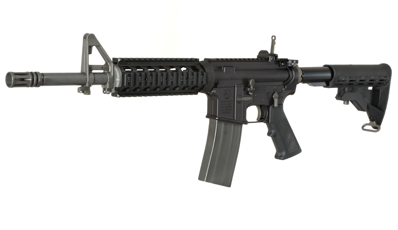 GHK Colt M4 RAS V2 12.5 Zoll Vollmetall Gas-Blow-Back 6mm BB schwarz