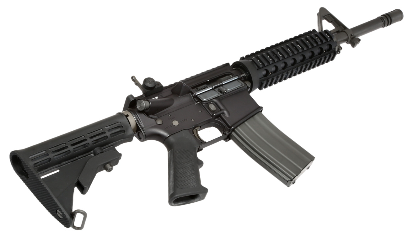 GHK Colt M4 RAS V2 12.5 Zoll Vollmetall Gas-Blow-Back 6mm BB schwarz Bild 4