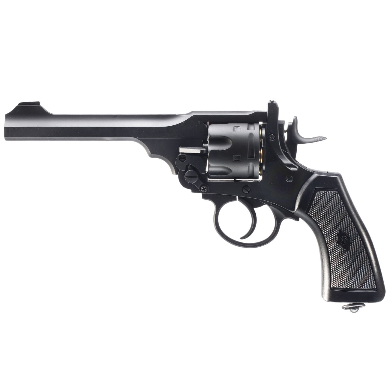 Well MK VI Revolver Vollmetall CO2 6mm BB schwarz Bild 1