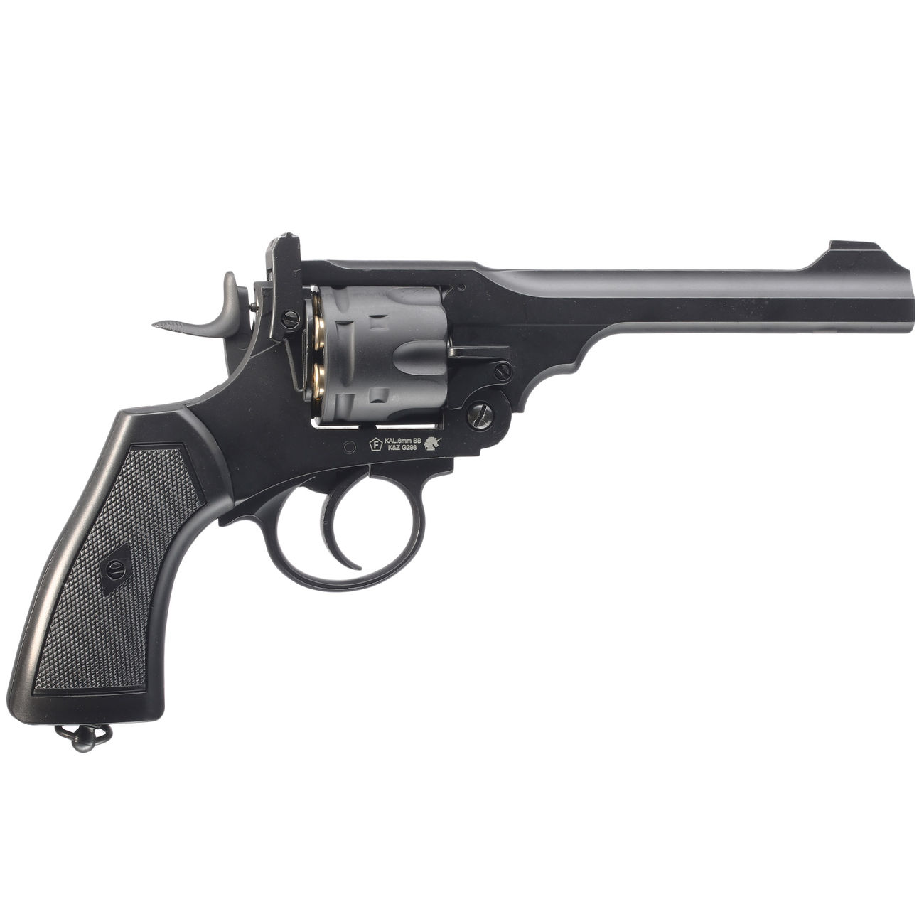 Well MK VI Revolver Vollmetall CO2 6mm BB schwarz Bild 1
