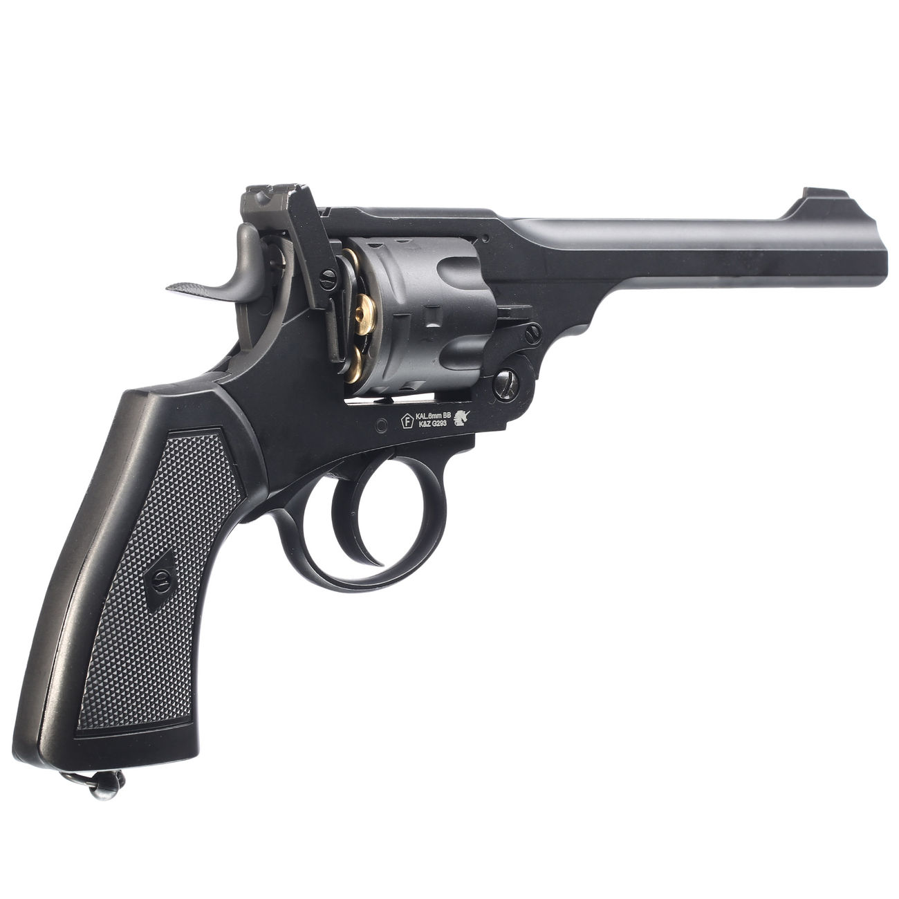 Well MK VI Revolver Vollmetall CO2 6mm BB schwarz Bild 1