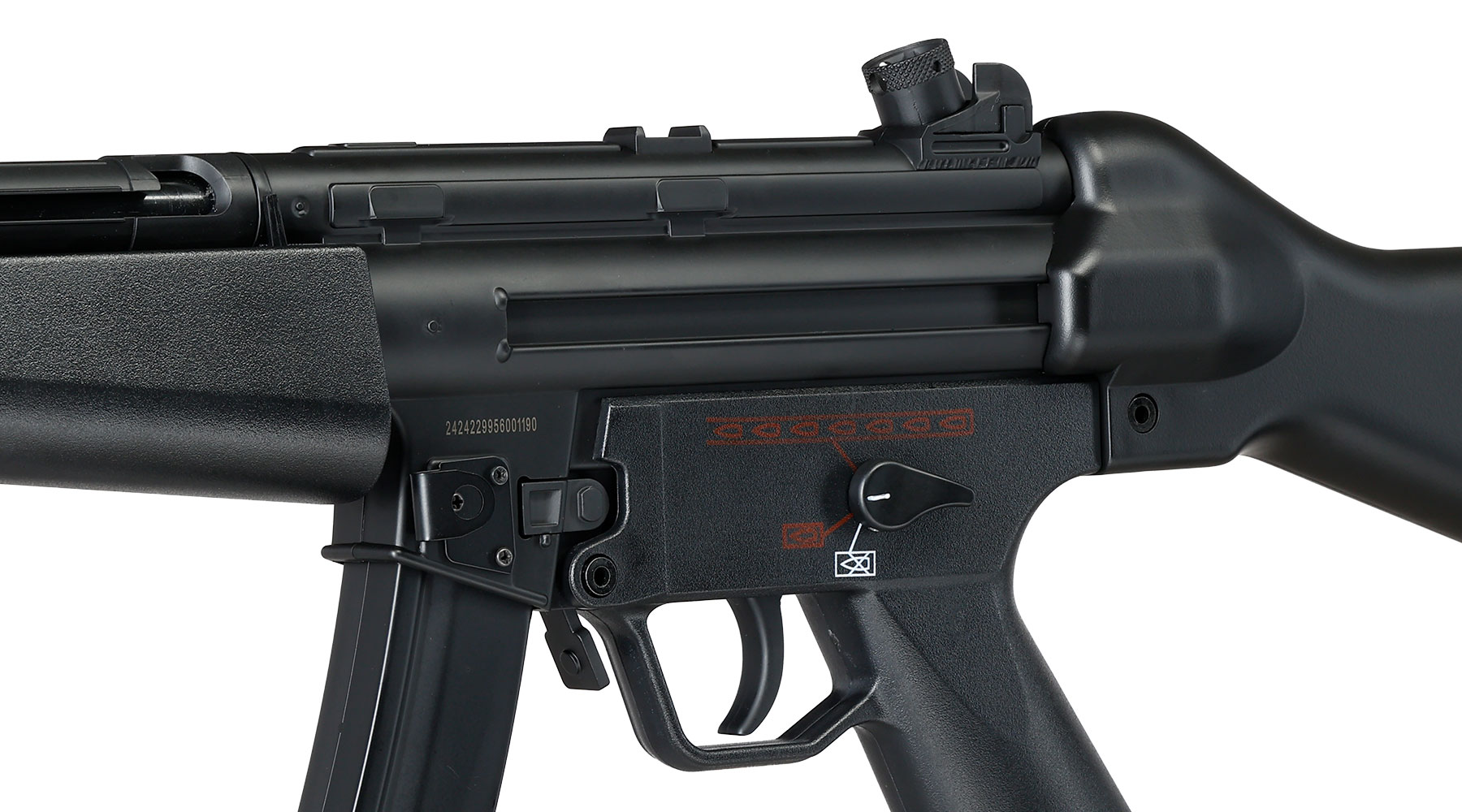 Jing Gong JG5 A4 Pro-Series Airsoft S-AEG 6mm BB schwarz Bild 6