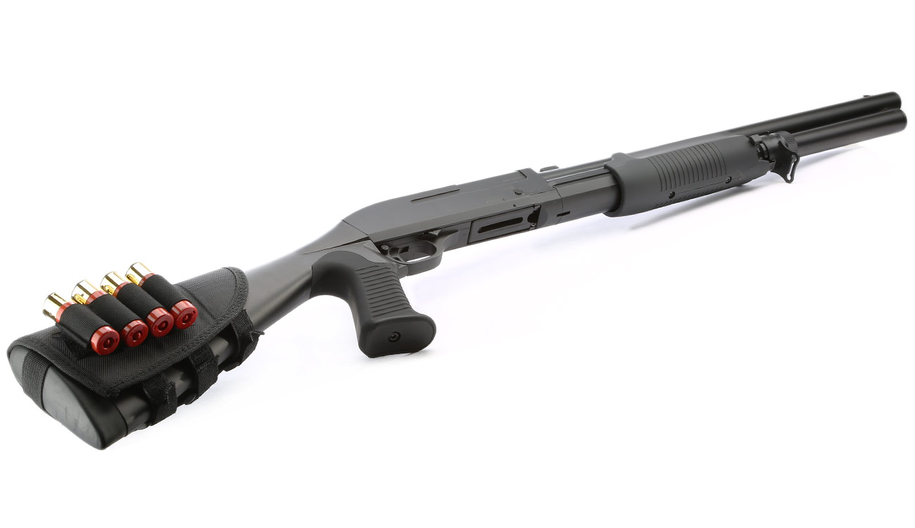 ASG Franchi SAS 12 Tri-Barrel Full Stock Version Airsoft Springer 6mm BB schwarz Bild 4