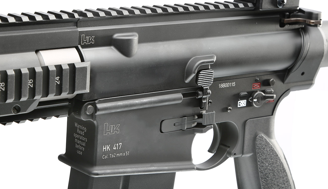 KWA Heckler & Koch HK417 A2 Vollmetall Gas-Blow-Back 6mm BB schwarz 6
