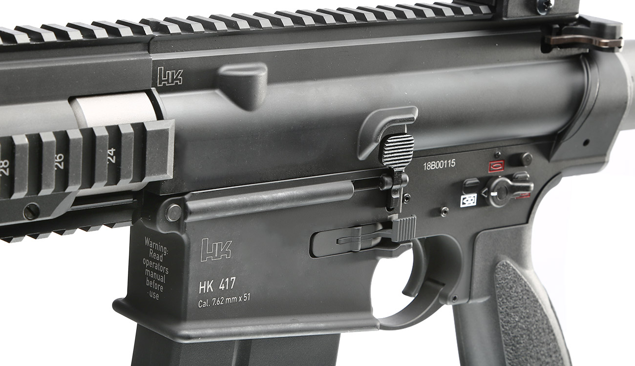 KWA Heckler & Koch HK417 A2 Vollmetall Gas-Blow-Back 6mm BB schwarz ...