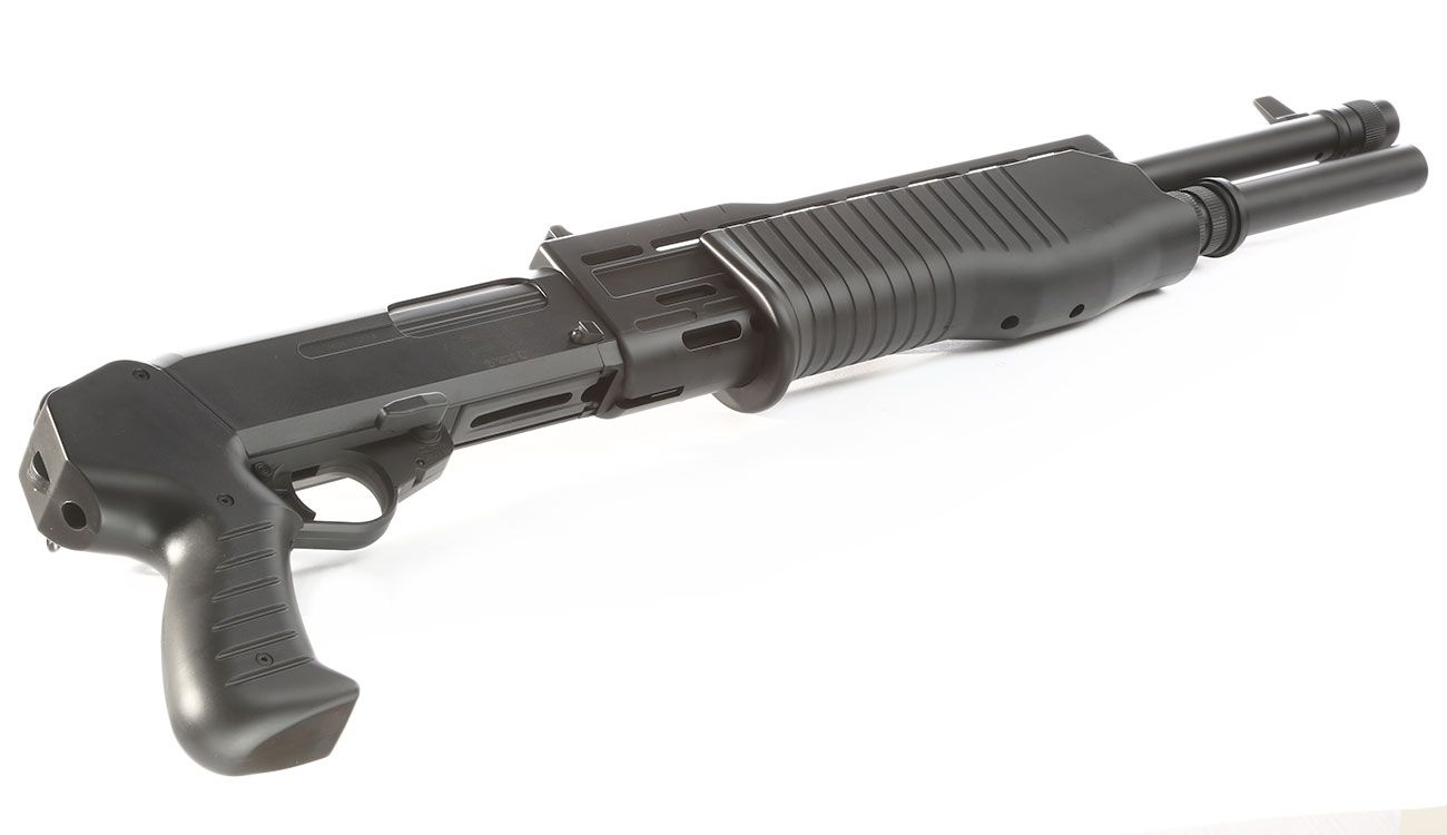 ASG Franchi SPAS-12 Tri-Barrel Shotgun Springer 6mm BB schwarz Bild 4