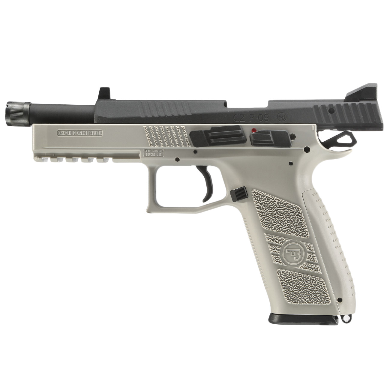 KJ Works CZ P-09 Duty mit Metallschlitten CO2BB 6mm BB Urban Grey Bild 1