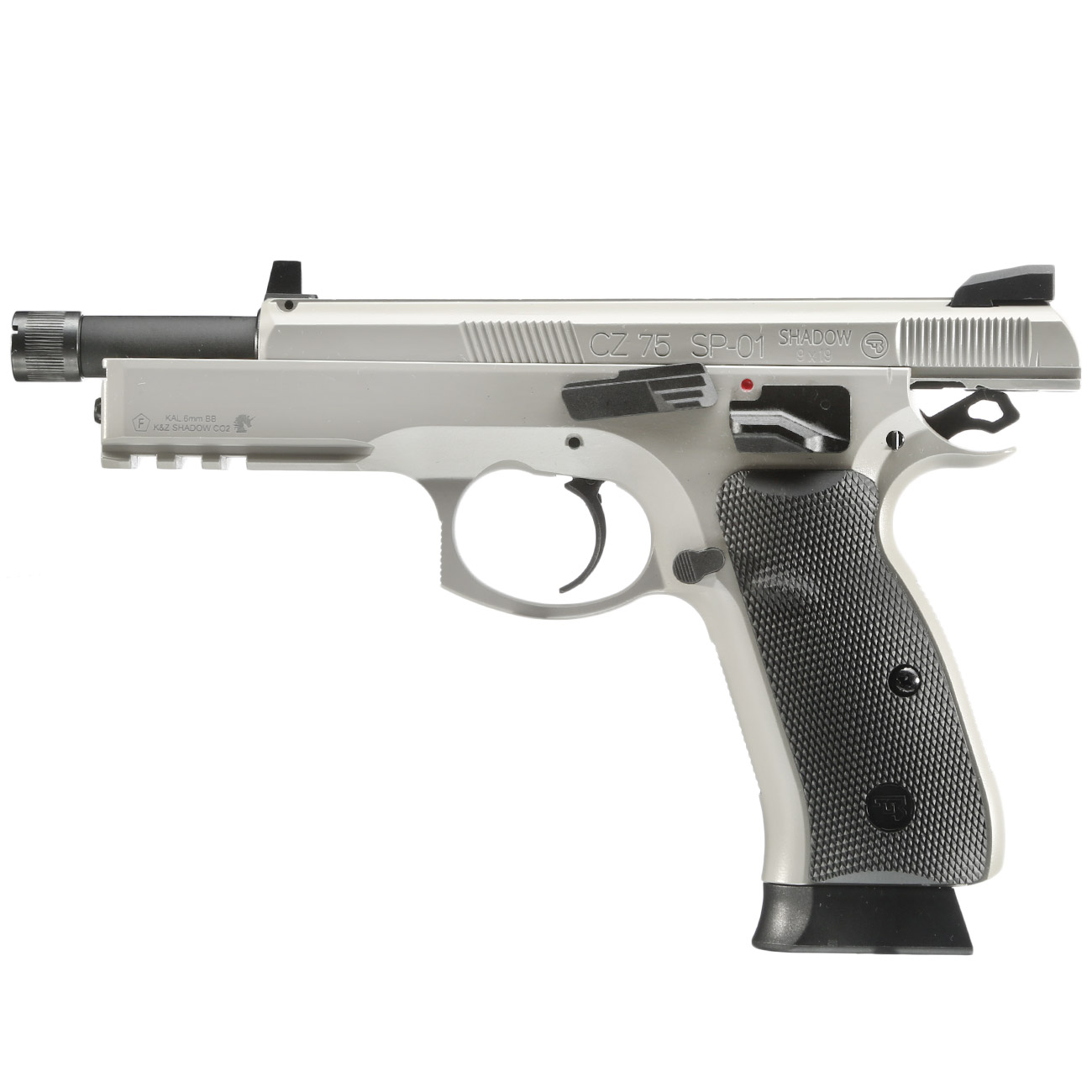 KJ Works CZ 75 SP-01 Shadow Vollmetall CO2BB 6mm BB Urban Grey Bild 1