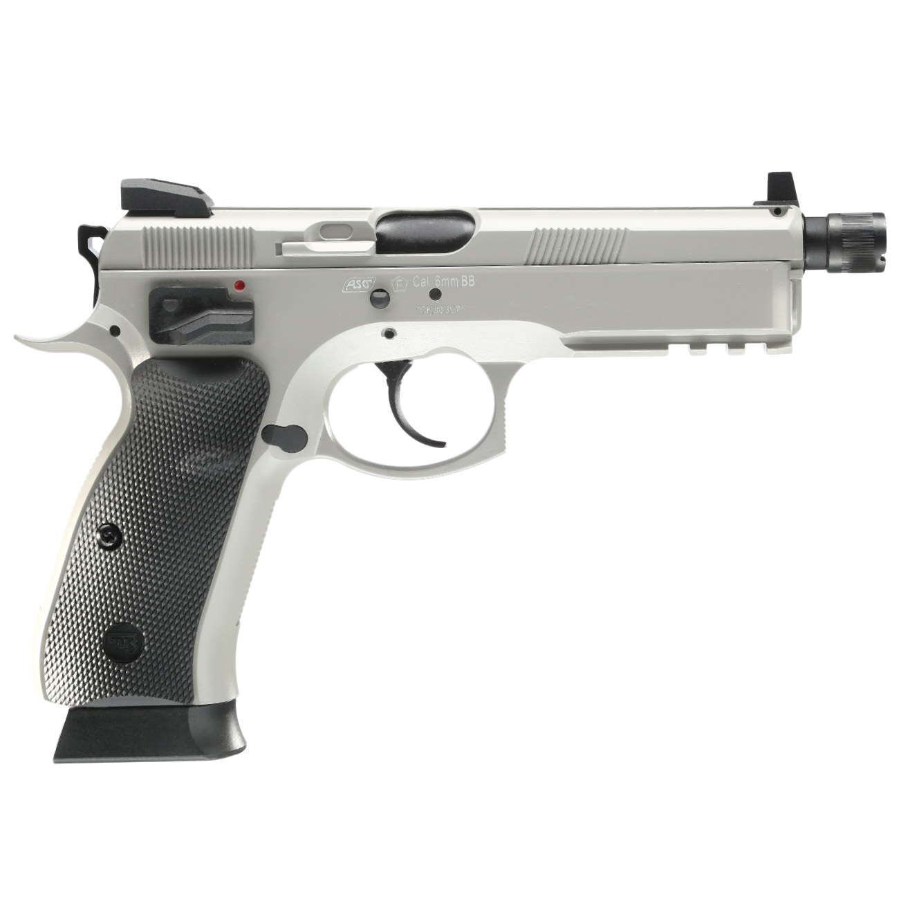 KJ Works CZ 75 SP-01 Shadow Vollmetall CO2BB 6mm BB Urban Grey Bild 2