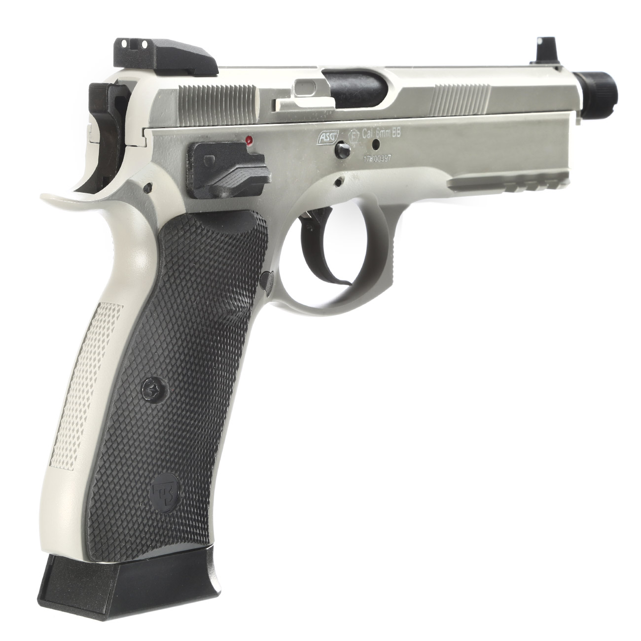 KJ Works CZ 75 SP-01 Shadow Vollmetall CO2BB 6mm BB Urban Grey Bild 3