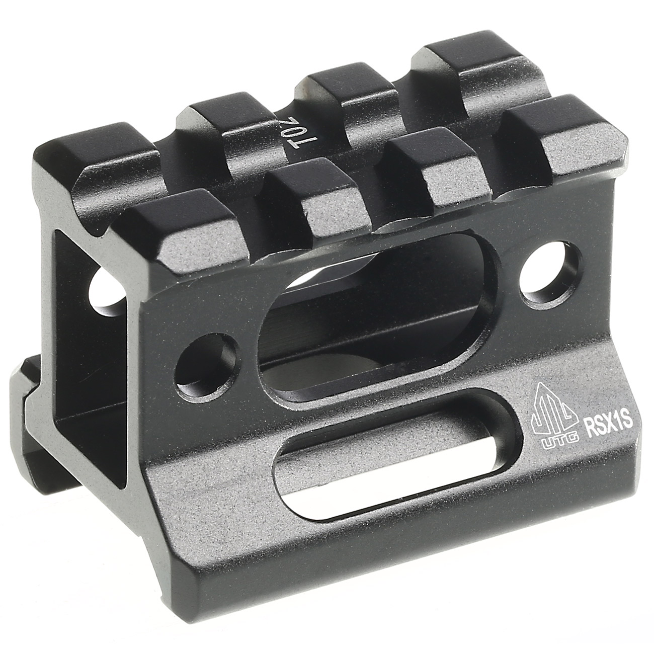 UTG Super Slim Scope-Riser 1 Zoll High Profile 3 Slots f. 20 - 22mm Schienen schwarz Bild 1