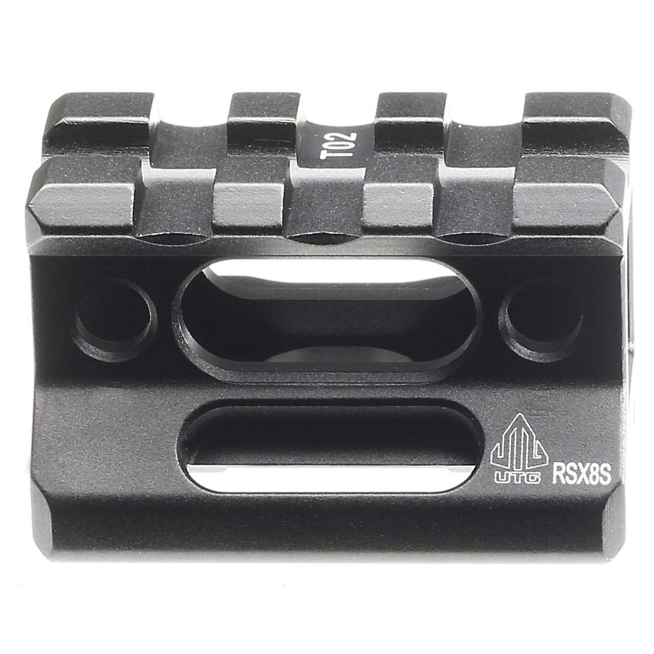 UTG Super Slim Scope-Riser 0.83 Zoll Medium Profile 3 Slots f. 20 - 22mm Schienen schwarz Bild 2