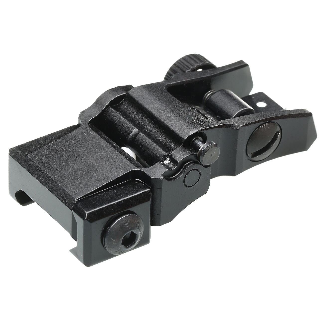 UTG Tactical Low Profile Flip-Up Rear Sight f. 21mm Schienen schwarz Bild 2