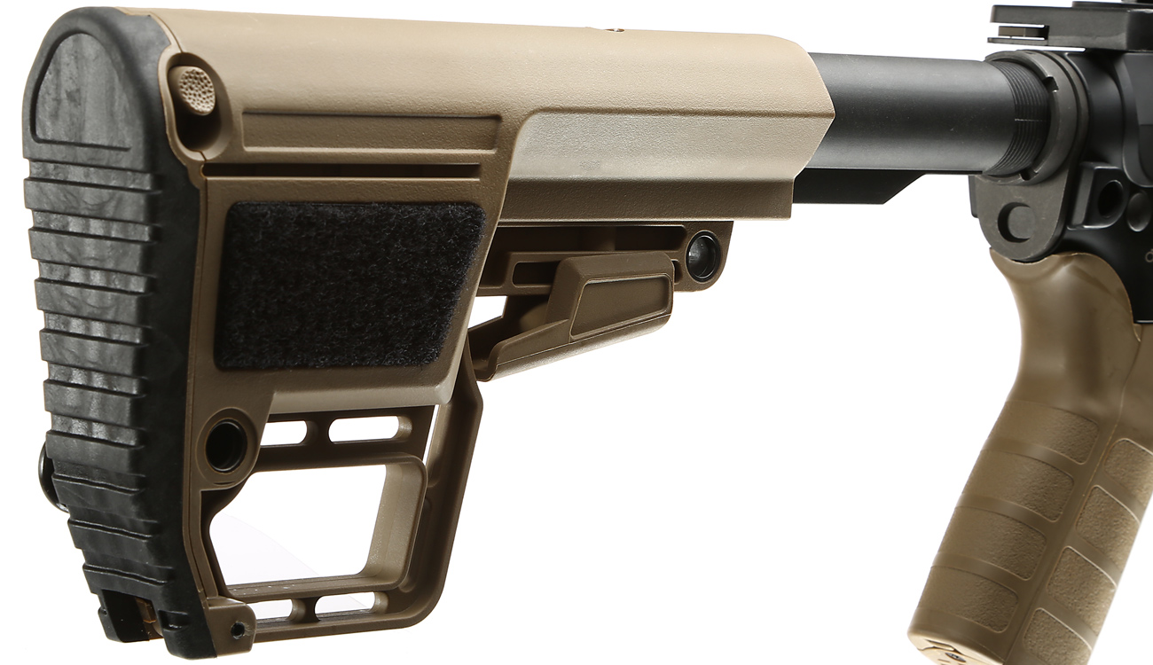 King Arms M4 TWS KeyMod Dinosaur Elite Vollmetall S-AEG 6mm BB Dark Earth Bild 8