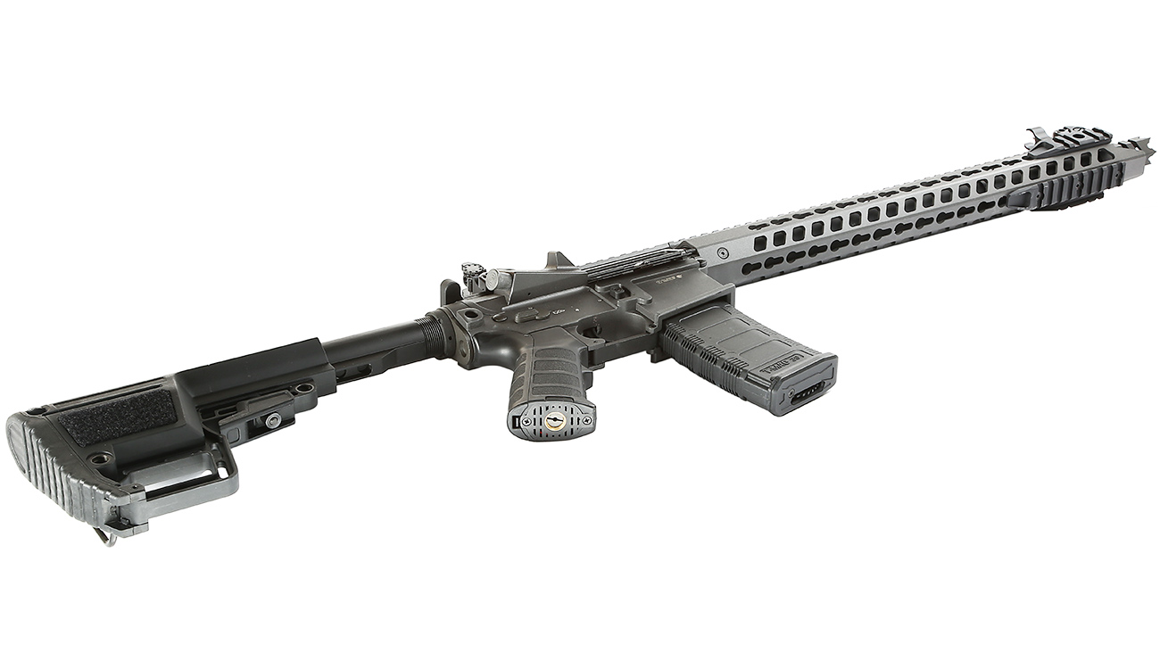 King Arms M4 TWS KeyMod Dinosaur Elite Vollmetall S-AEG 6mm BB Urban Grey Bild 4