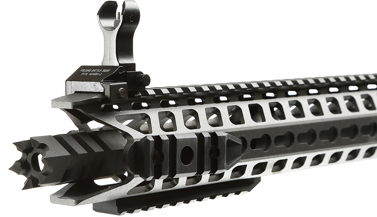 King Arms M4 TWS KeyMod Dinosaur Elite Vollmetall S-AEG 6mm BB Urban Grey Bild 5