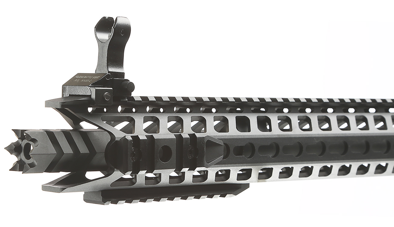 King Arms M4 TWS KeyMod Dinosaur Elite Vollmetall S-AEG 6mm BB schwarz Bild 5