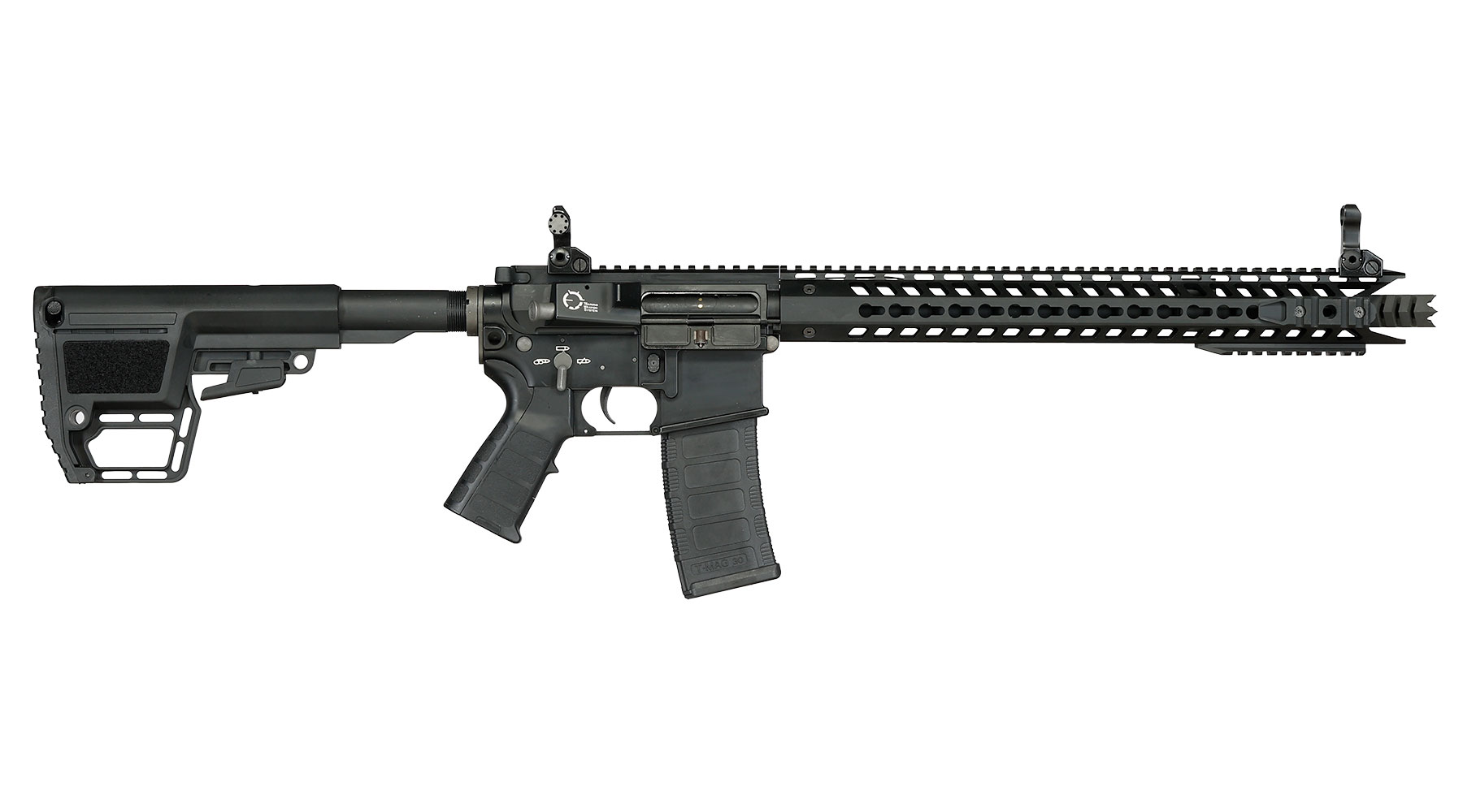 King Arms M4 TWS KeyMod Dinosaur Elite Vollmetall S-AEG 6mm BB schwarz Bild 3