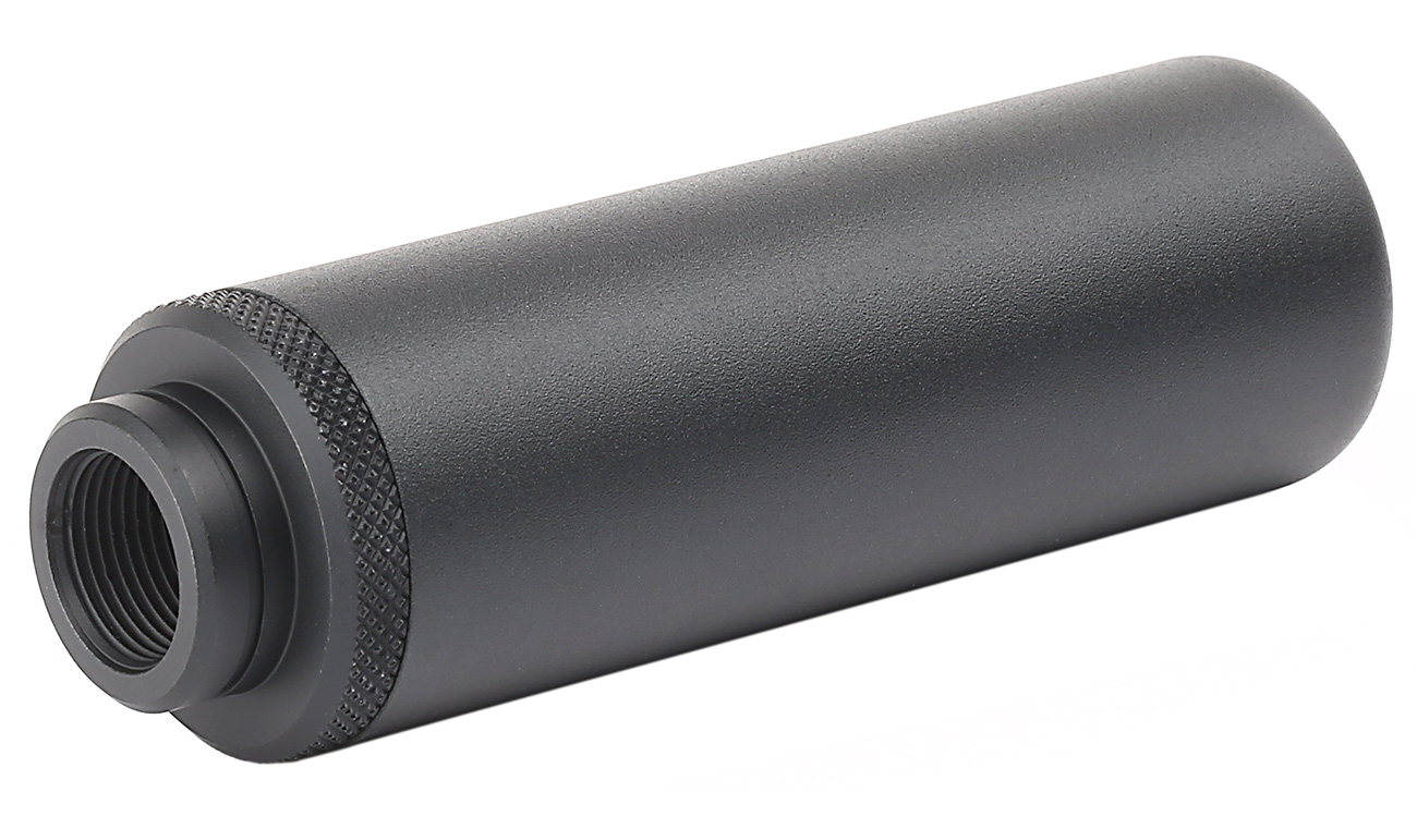 G&G SS-100 Alumininium Mock Suppressor 14mm- / 14mm+ schwarz Bild 1
