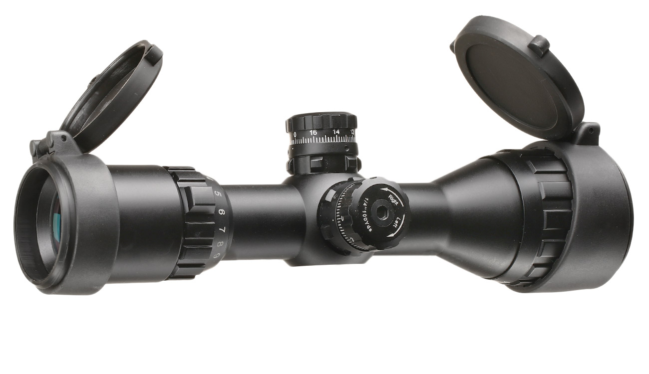 UTG 3-9x32 Bug Buster Zielfernrohr RGB beleuchtet / Mil-Dot inkl. 21mm Ringe schwarz Bild 1