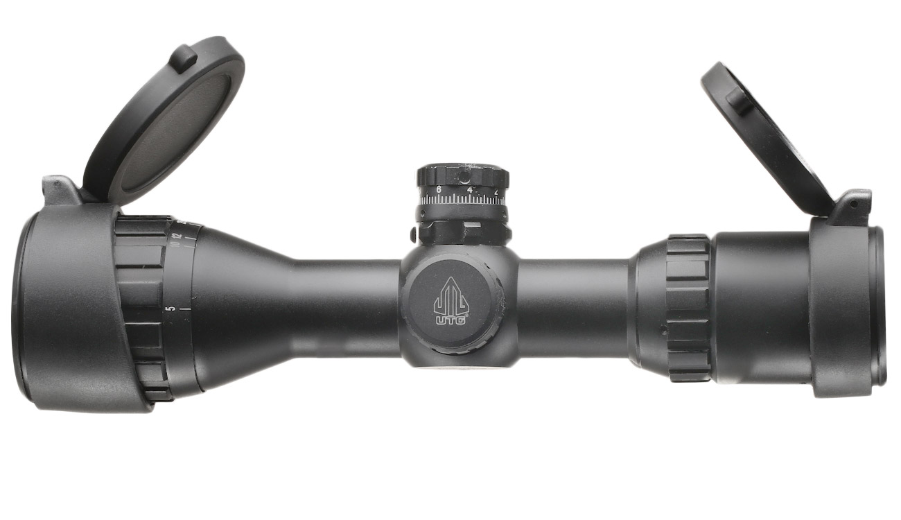 UTG 3-9x32 Bug Buster Zielfernrohr RGB beleuchtet / Mil-Dot inkl. 21mm Ringe schwarz Bild 1