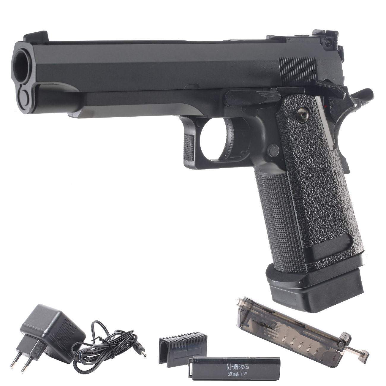 Cyma Hi-Capa 5.1 mit Metallschlitten Komplettset AEP 6mm BB schwarz