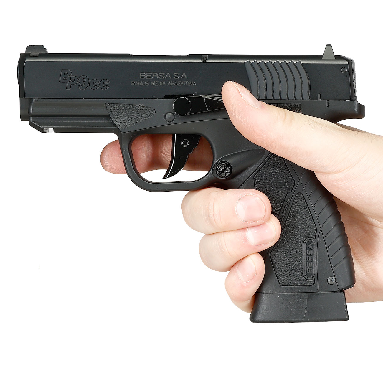 ASG Bersa BP9CC mit Metallschlitten CO2BB 6mm BB schwarz Bild 3