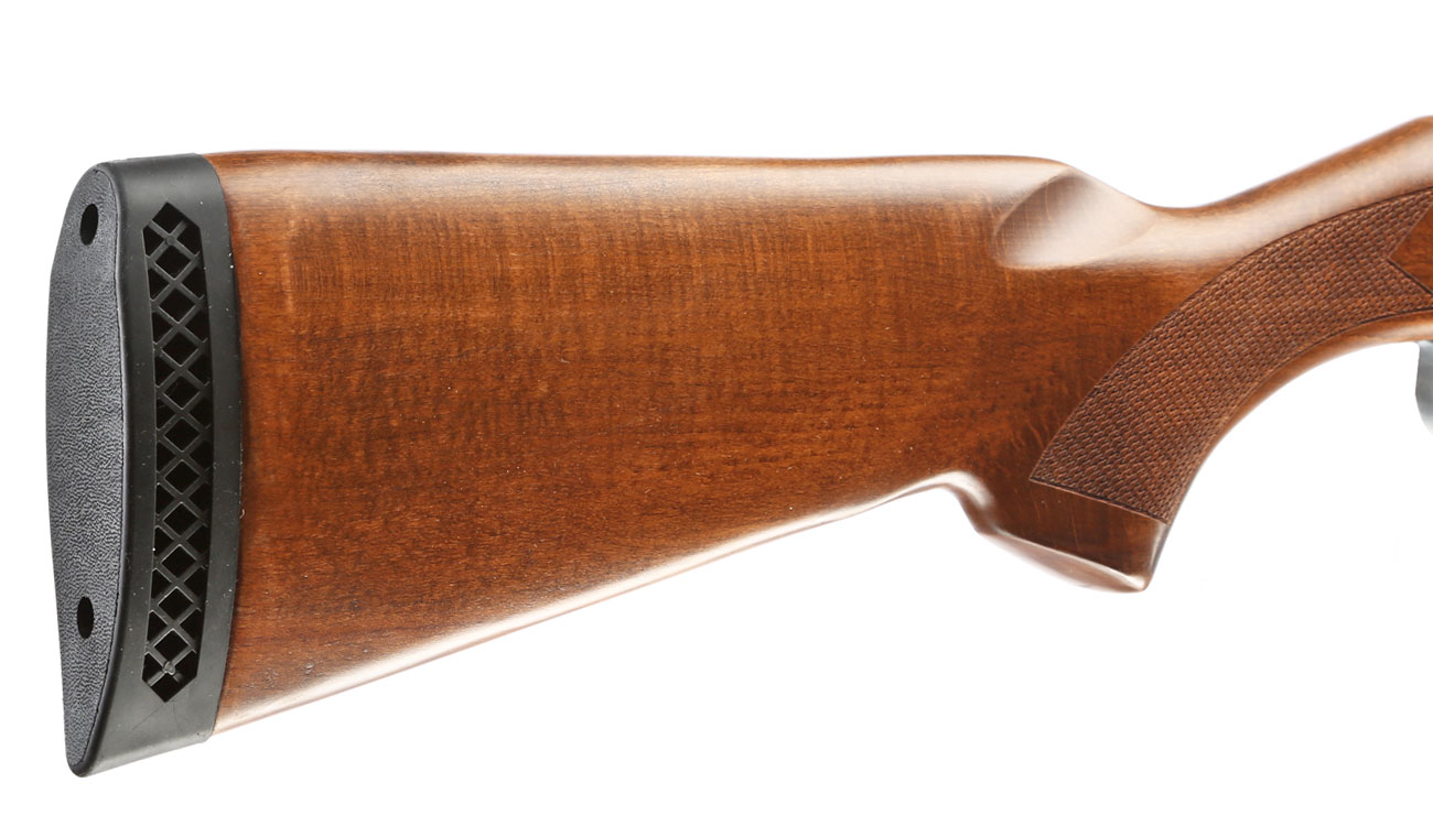 Qingliu M870 Medium-Type Shotgun Vollmetall Echtholz Springer 6mm BB silber Bild 8