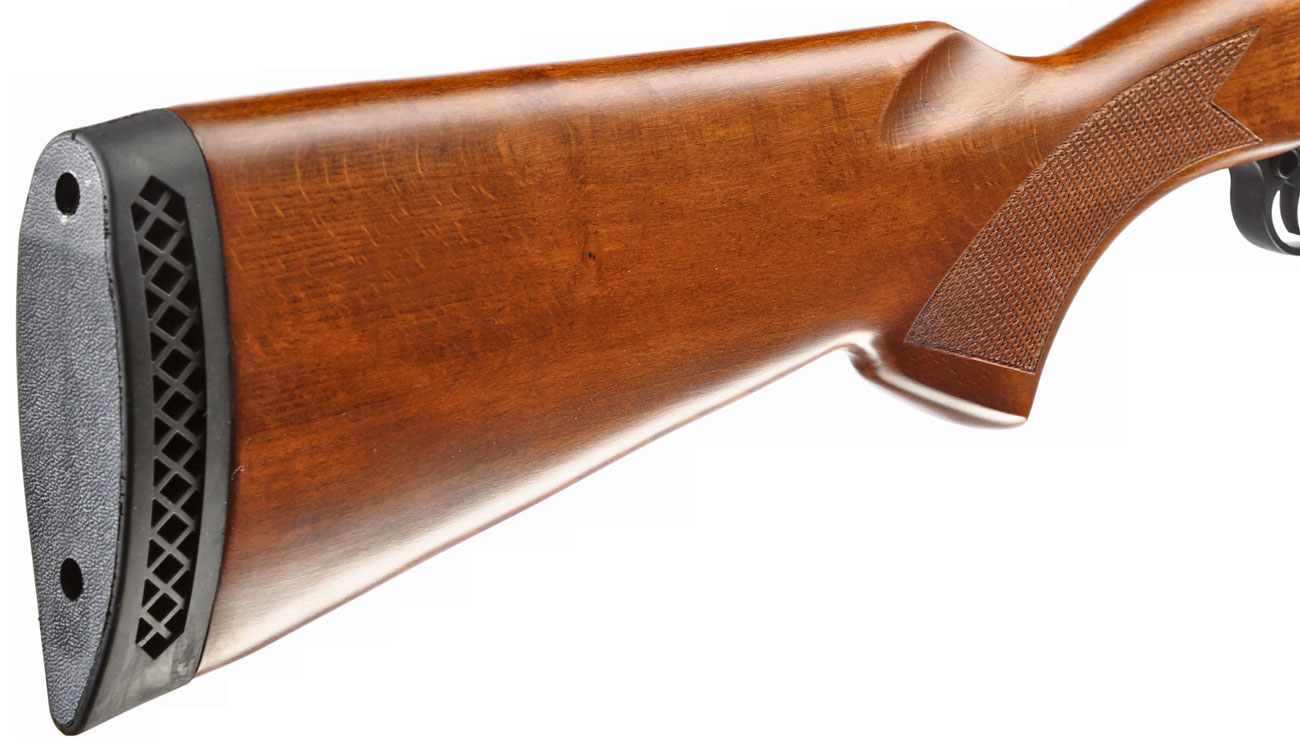 Qingliu M870 Long-Type Shotgun Vollmetall Echtholz Springer 6mm BB schwarz Bild 8