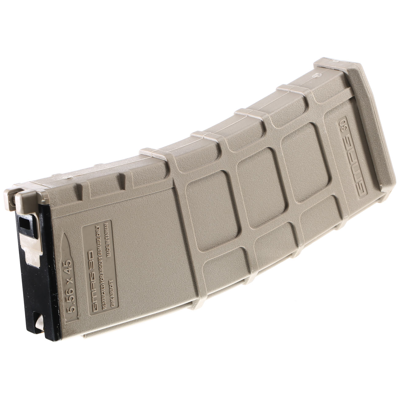 GHK M4 / G5 GBB GMAG Polymer Magazin Low-Cap 40 Schuss (Softairgas-Version) tan