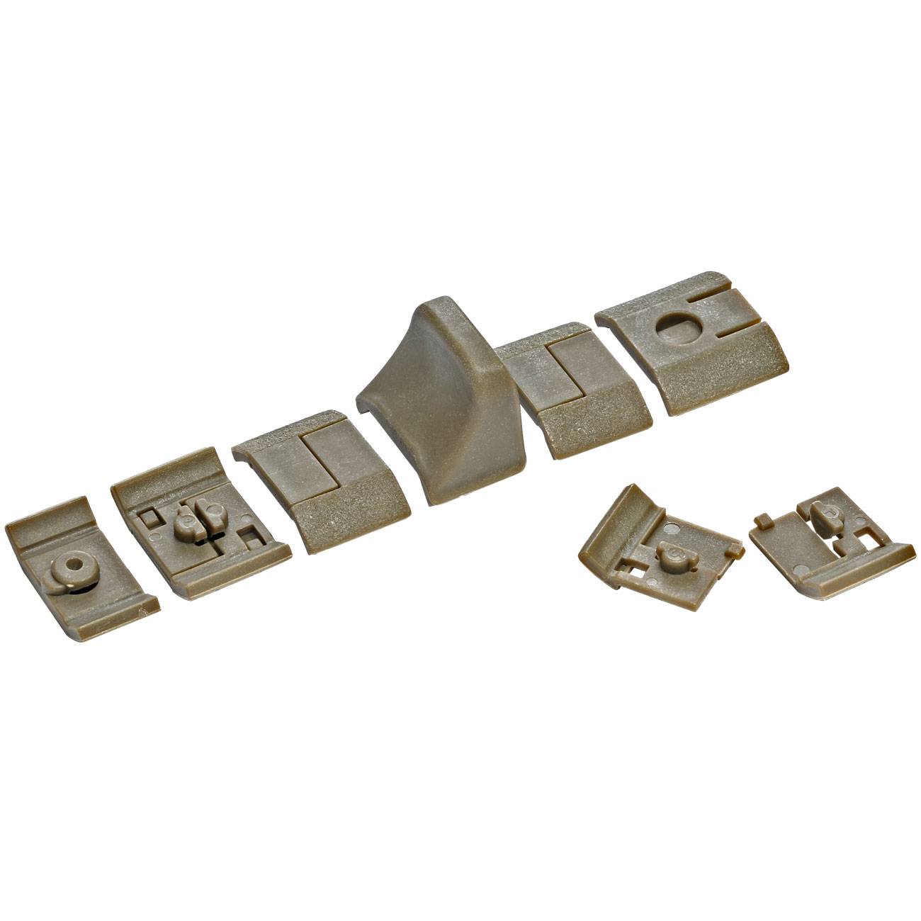 Strike Industries KeyMod Handstop / Rail Covers Set Flat Dark Earth