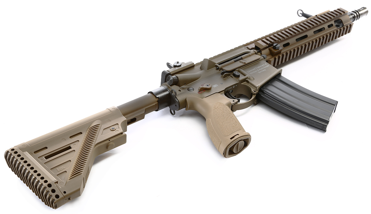 VFC Heckler & Koch HK416 A5 Next Generation Mosfet Vollmetall S-AEG 6mm BB RAL 8000 grünbraun Bild 4