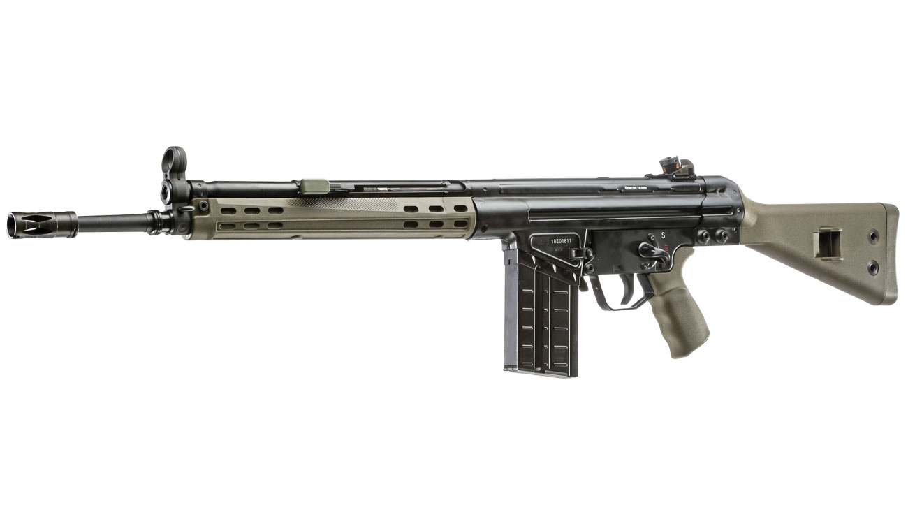Heckler & Koch G3A3 Vollmetall Gas-Blow-Back 6mm BB oliv