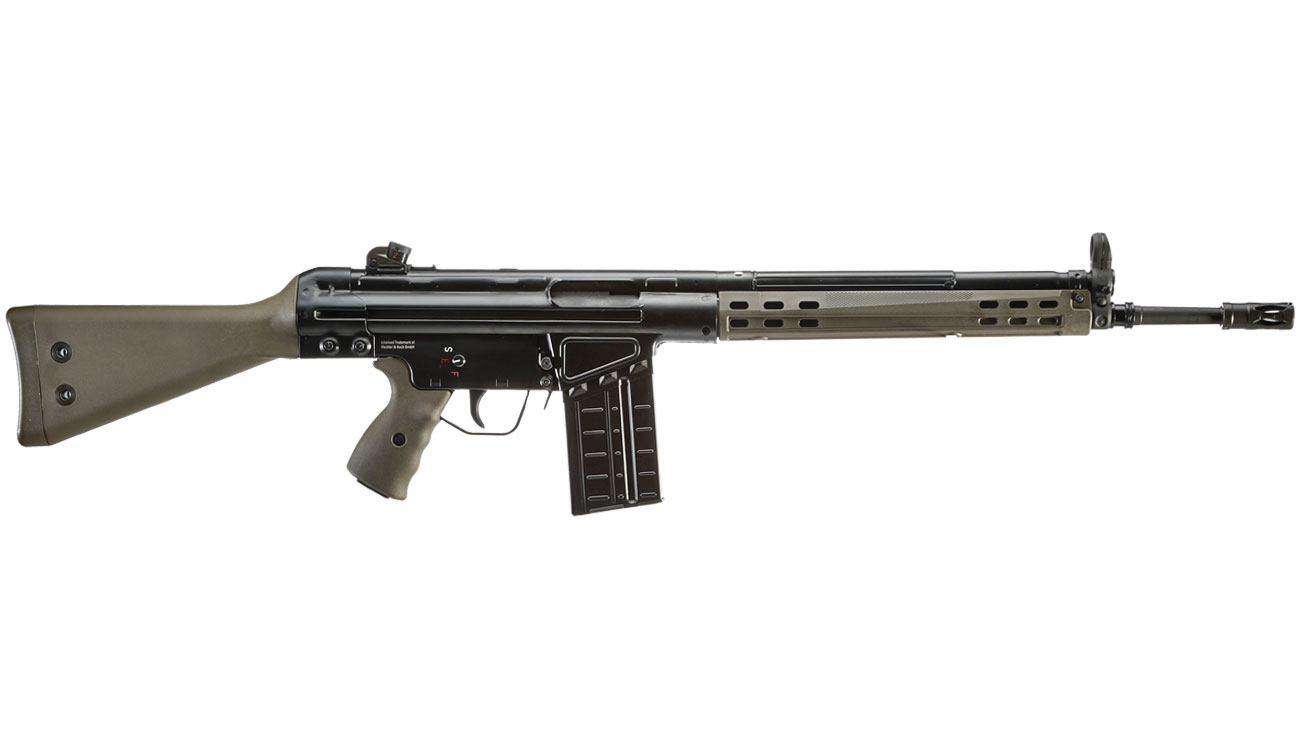 Heckler & Koch G3A3 Vollmetall Gas-Blow-Back 6mm BB oliv Bild 2