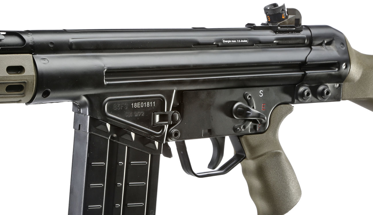 Heckler & Koch G3A3 Vollmetall Gas-Blow-Back 6mm BB oliv Bild 5