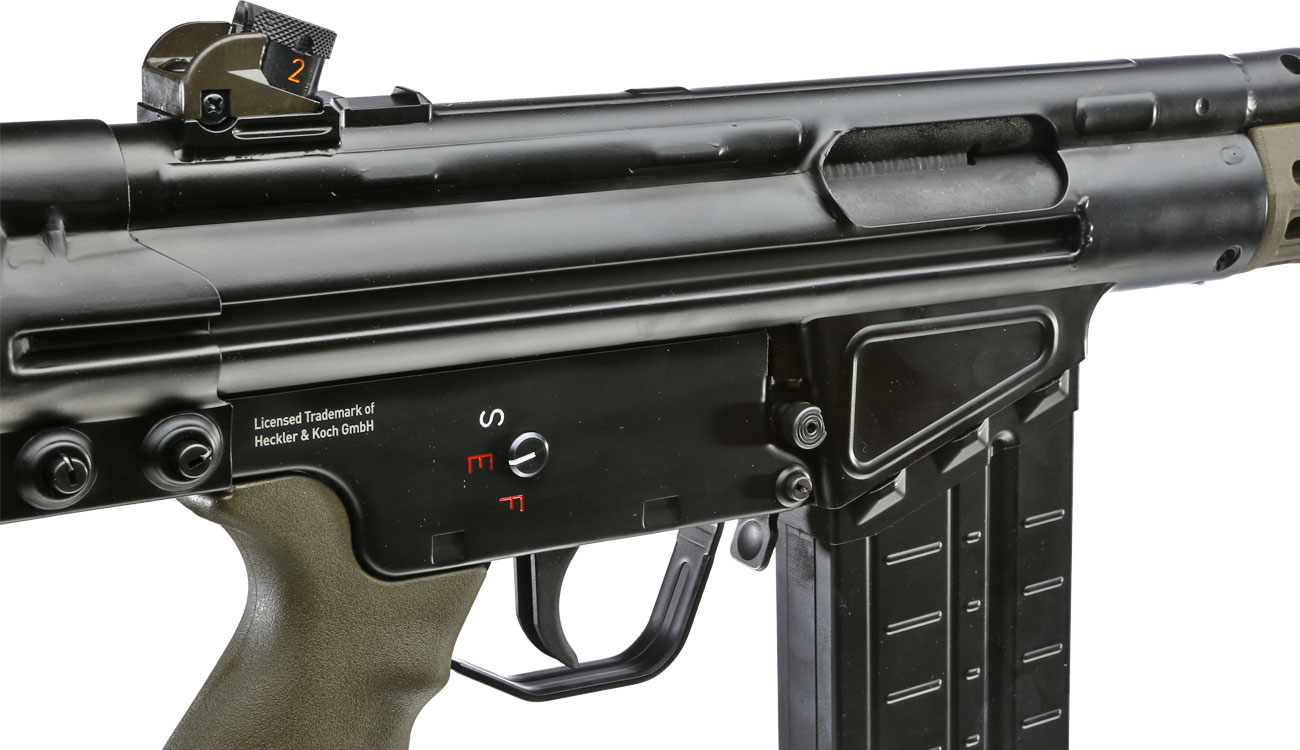 Heckler & Koch G3A3 Vollmetall Gas-Blow-Back 6mm BB oliv Bild 6