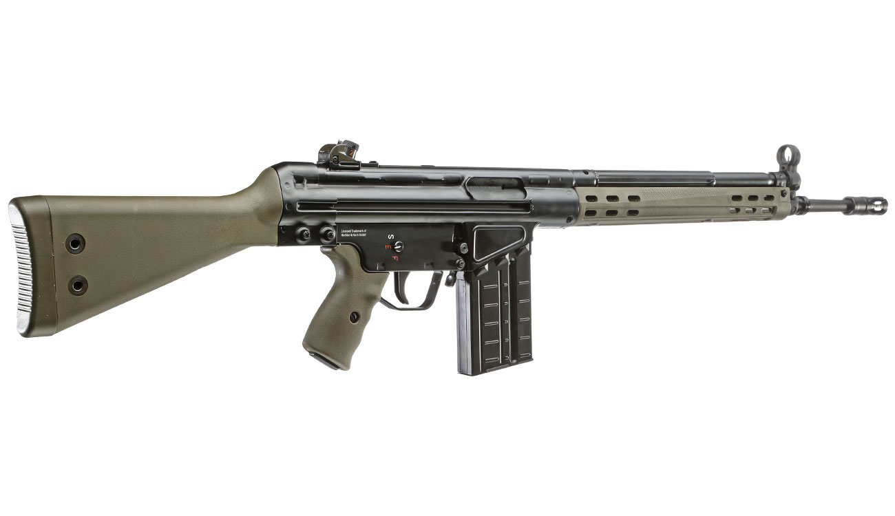 Heckler & Koch G3A3 Vollmetall Gas-Blow-Back 6mm BB oliv Bild 8