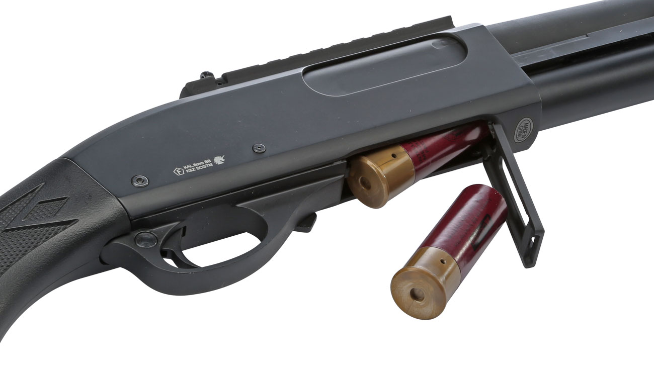 Golden Eagle M8872 Vollmetall Pump Action Gas Shotgun 6mm BB schwarz Bild 10