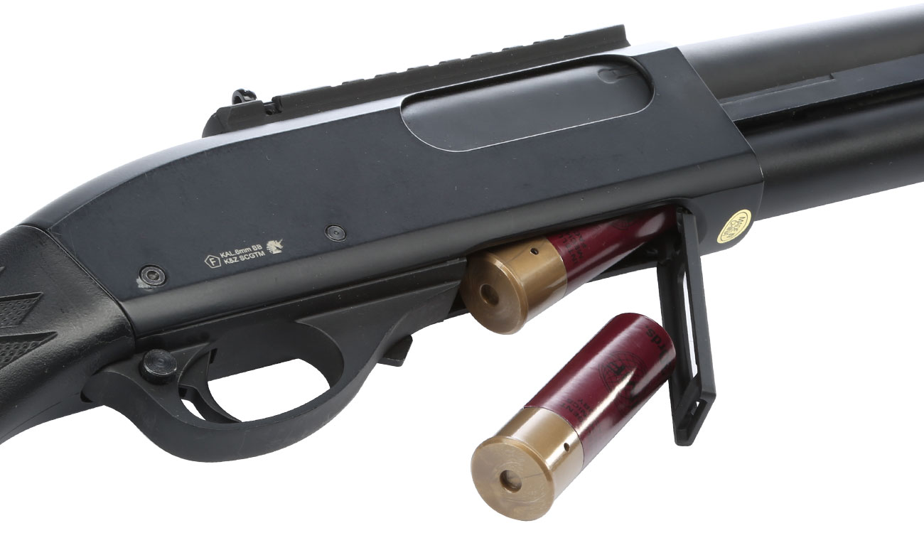 Golden Eagle M8870 Vollmetall Pump Action Gas Shotgun 6mm BB schwarz Bild 10