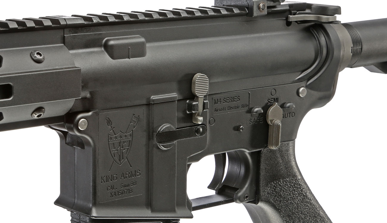 King Arms M4 TWS M-LOK Rifle Ultra Grade Version II S-AEG 6mm BB schwarz Bild 7