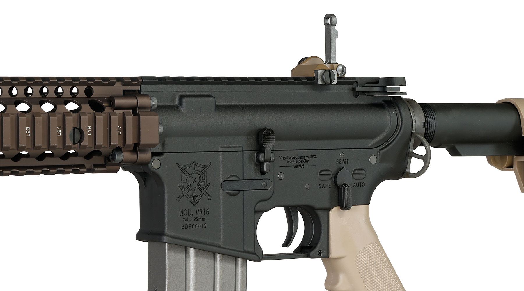 VFC VR16 CQB II Vollmetall S-AEG 6mm BB tan Bild 8