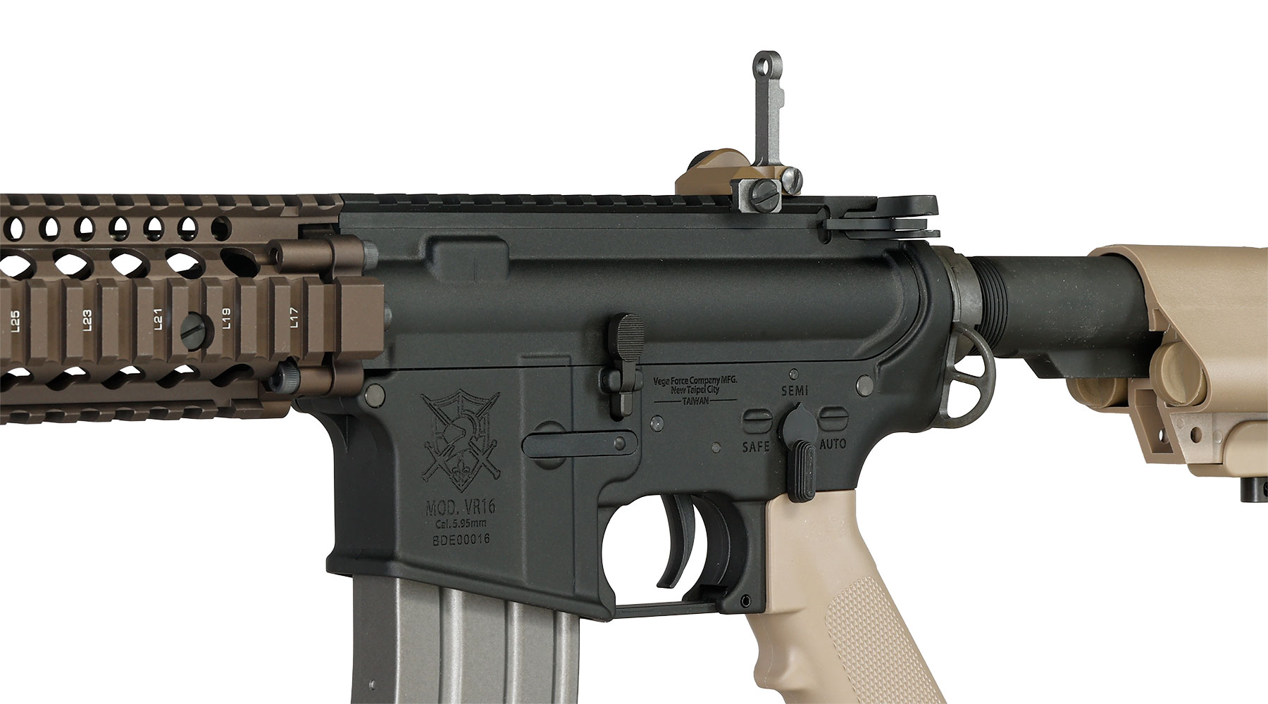 VFC VR16 RIS II Vollmetall S-AEG 6mm BB tan Bild 8