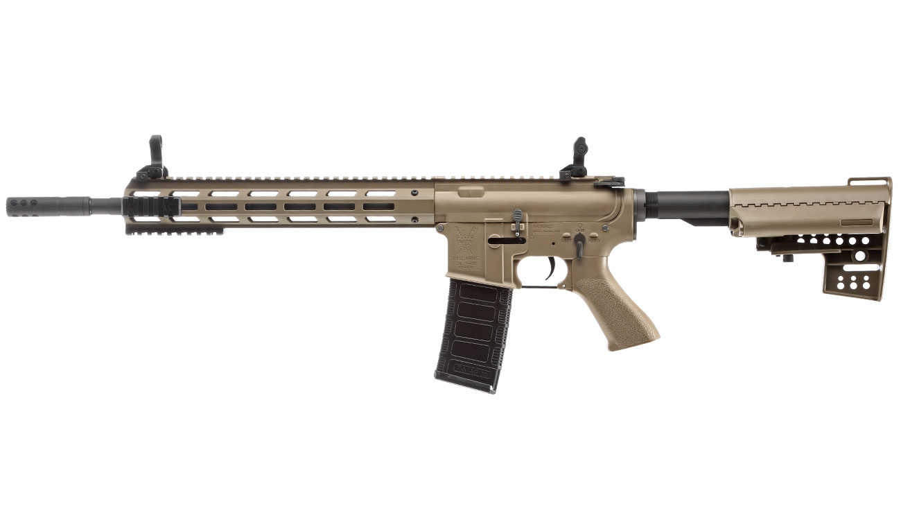King Arms M4 TWS M-LOK Rifle Ultra Grade Version II S-AEG 6mm BB Dark Earth Bild 1
