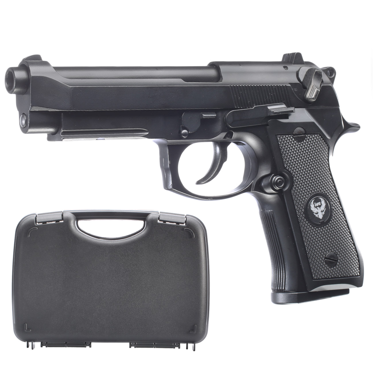 Ersatzteileset HFC M92A1 Vollmetall GBB 6mm BB schwarz inkl. Pistolenkoffer