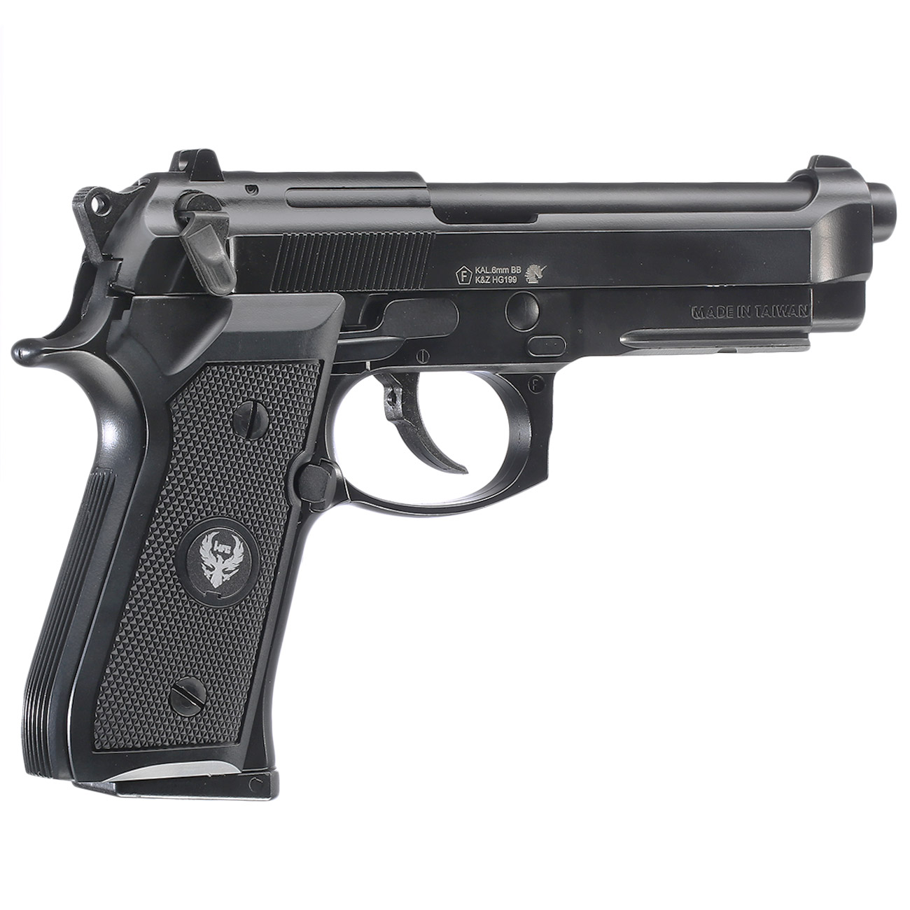 HFC M92A1 Vollmetall GBB 6mm BB schwarz inkl. Pistolenkoffer Bild 4