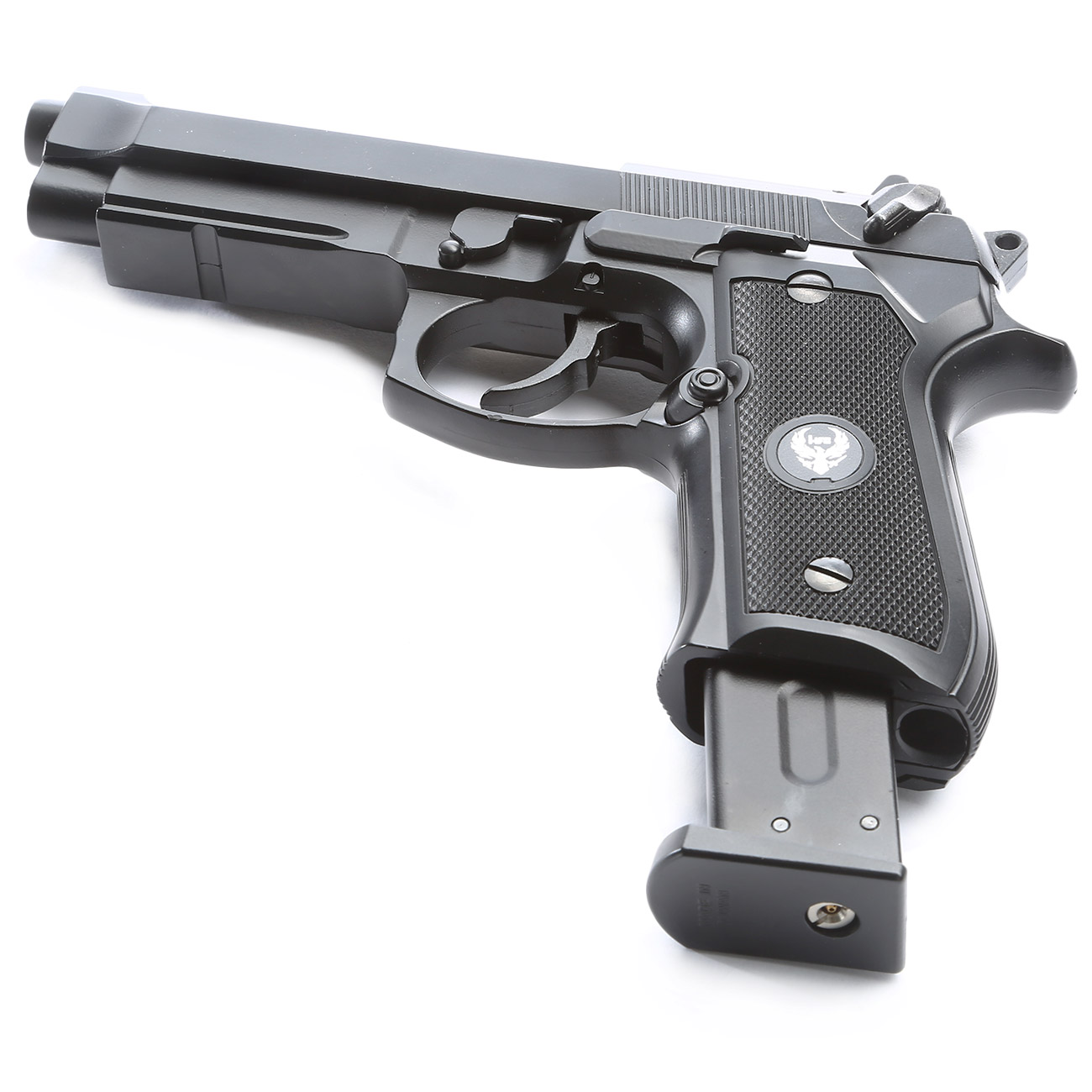 HFC M92A1 Airsoftpistole Vollmetall GBB 6mm BB schwarz inkl. Pistolenkoffer Bild 5