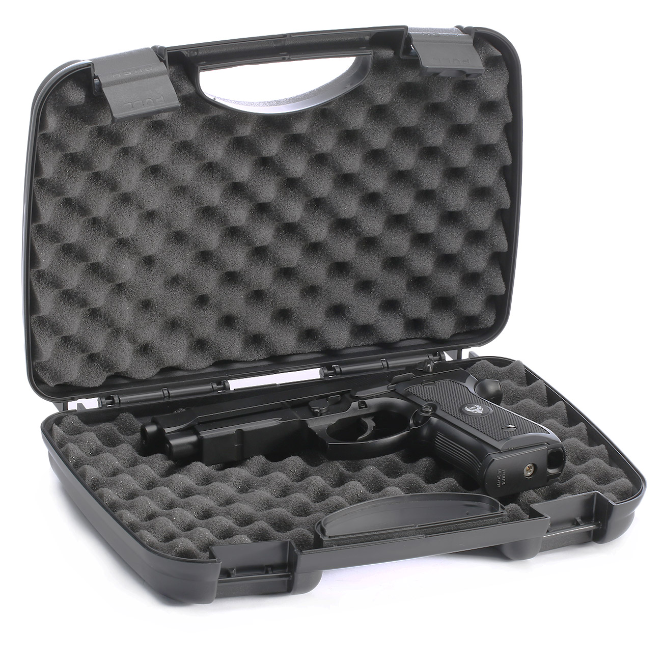 HFC M92A1 Airsoftpistole Vollmetall GBB 6mm BB schwarz inkl. Pistolenkoffer Bild 7
