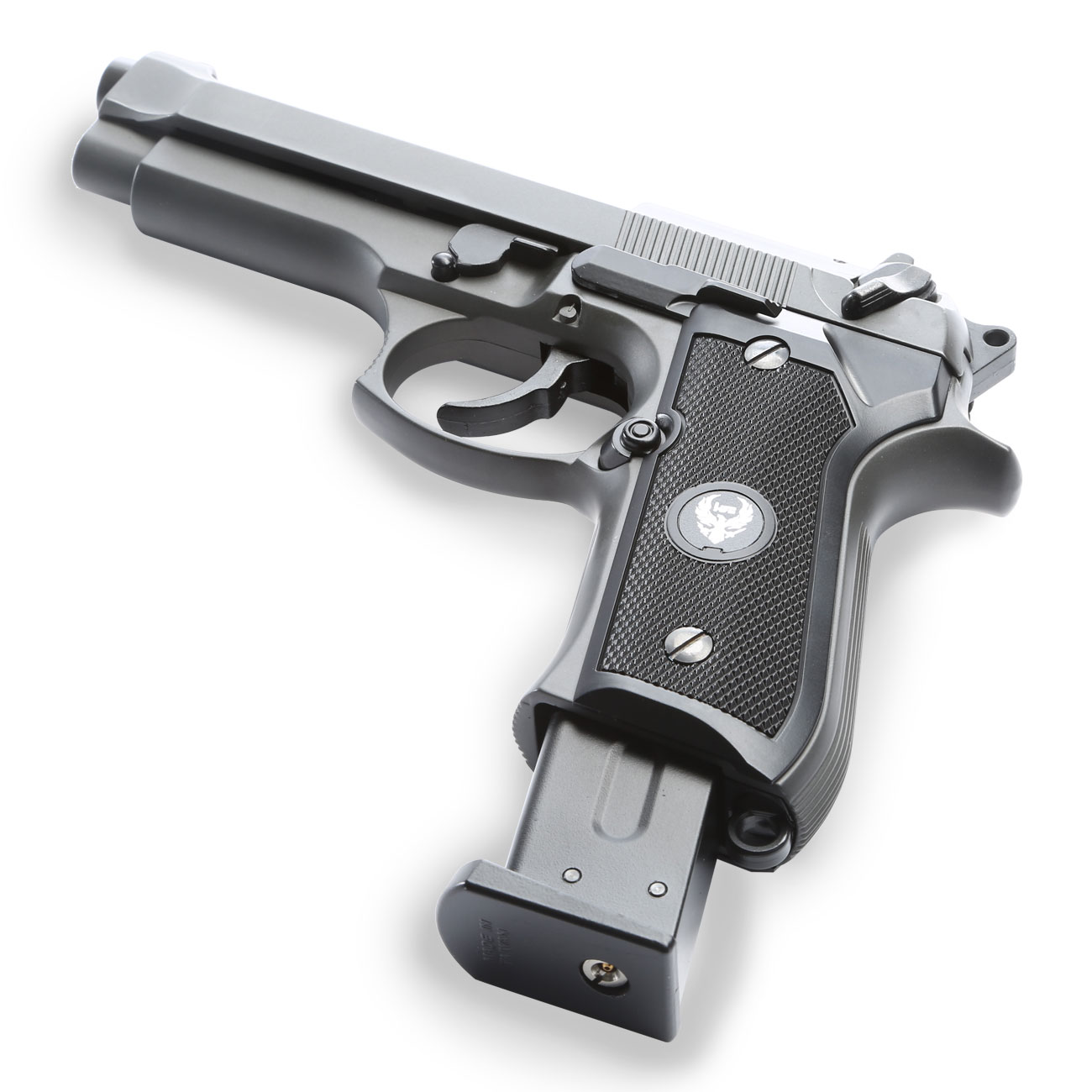 HFC M92A1 Airsoftpistole Vollmetall GBB 6mm BB grau inkl. Pistolenkoffer Bild 5